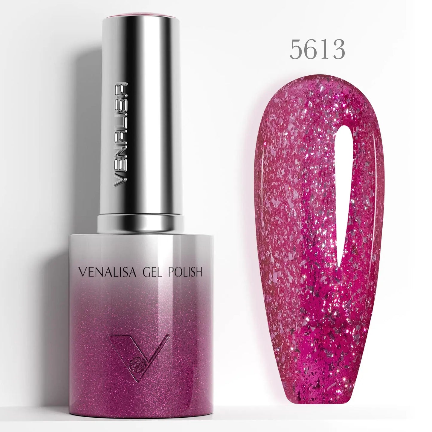 1pc Venalisa 10ml Nail Gel Polish Kit with Soft Texture Round Brush Hema/TPO Free Soak off Sparkle Cat Eye Lacquer Color Palett