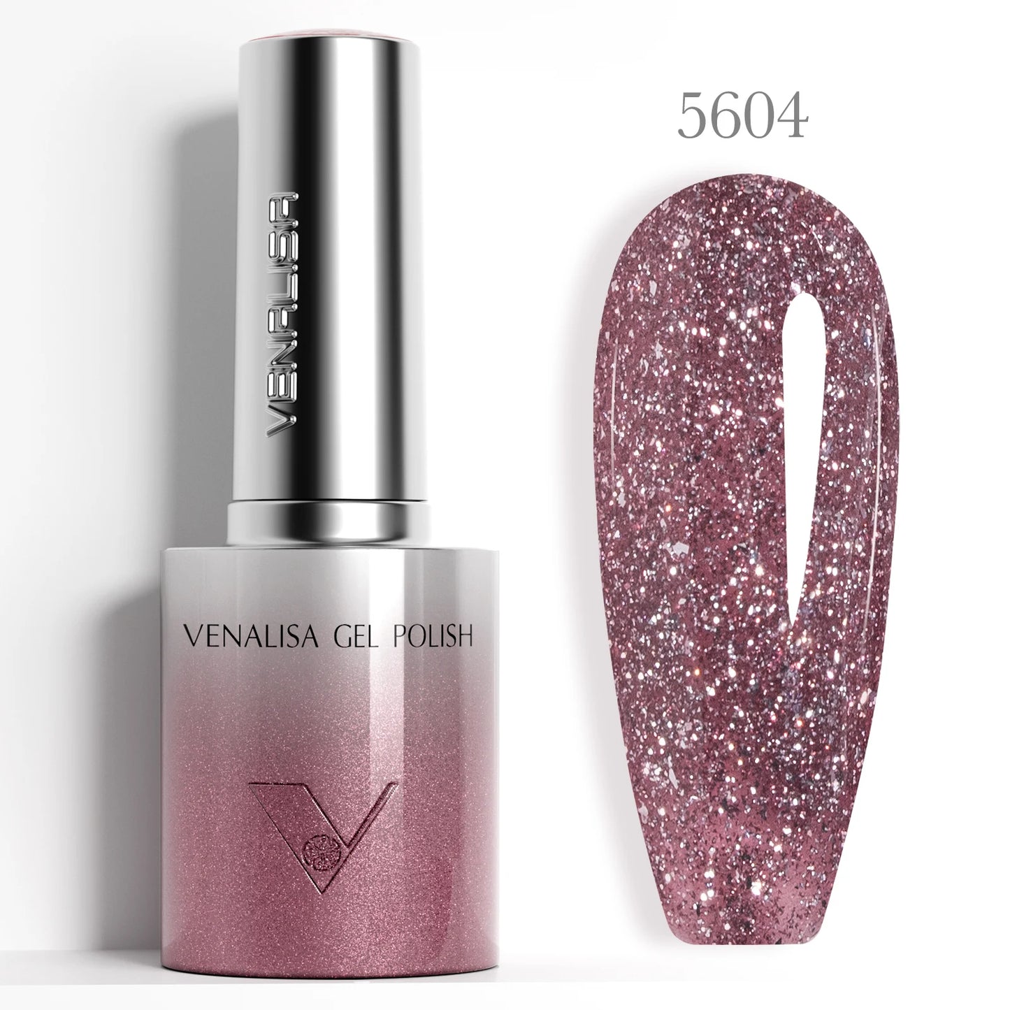 1pc Venalisa 10ml Nail Gel Polish Kit with Soft Texture Round Brush Hema/TPO Free Soak off Sparkle Cat Eye Lacquer Color Palett