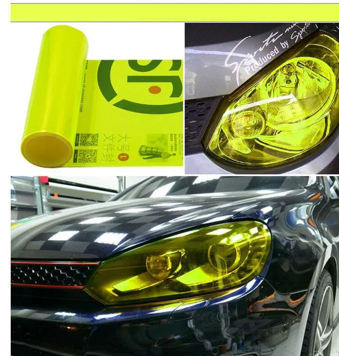 Car Headlight Taillight Protective Film Tint Vinyl Film Auto Lamp Film Sticker Sheet Color-Changing Smoke Matt Rear Fog Stickers