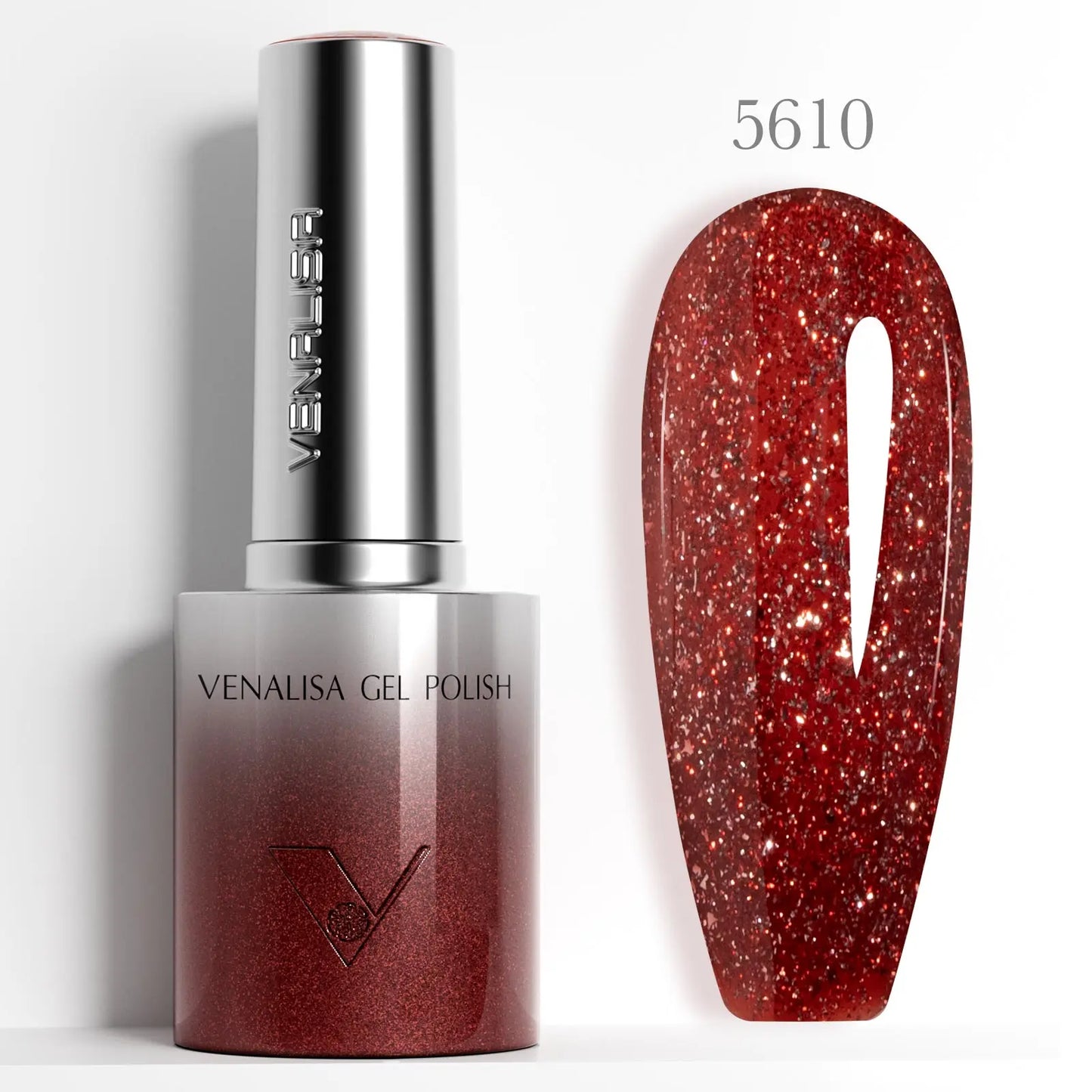 1pc Venalisa 10ml Nail Gel Polish Kit with Soft Texture Round Brush Hema/TPO Free Soak off Sparkle Cat Eye Lacquer Color Palett