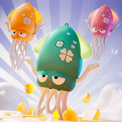 Dancing Squid Kids Electronic Pet Toys Interactive Development Toys Induction Lying Flat Squid With Light&Music Gifts Home Decor