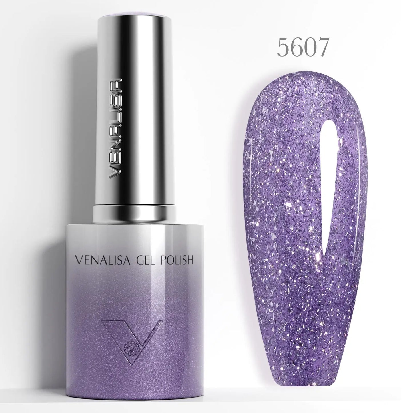 1pc Venalisa 10ml Nail Gel Polish Kit with Soft Texture Round Brush Hema/TPO Free Soak off Sparkle Cat Eye Lacquer Color Palett