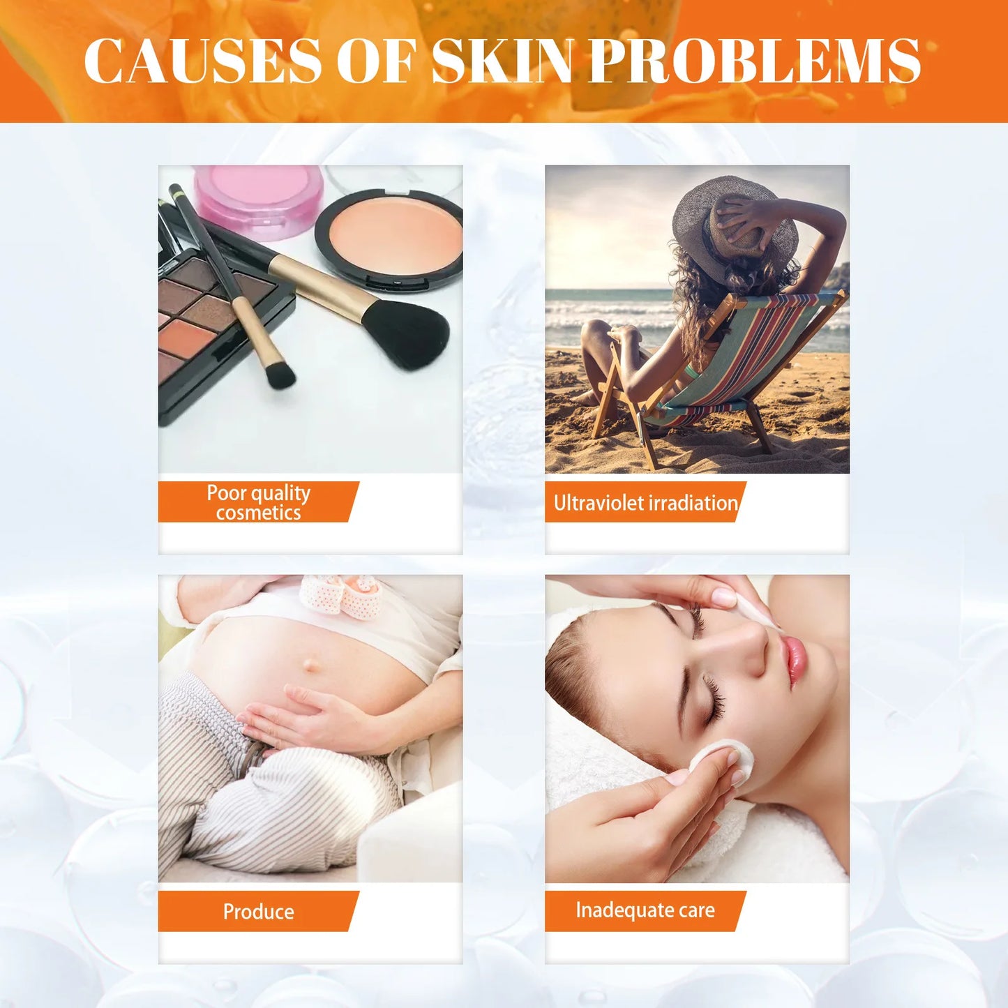 EELHOE Whitening Freckle Cream Anti Pigment Dark Spot Corrector Lighten Skin Brightening Papaya Cream Day and Night Cream 40g