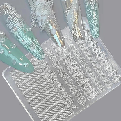 3D Baroque Angel Nail Mold Silicone Nail Art Charms DIY Tool Templates Stamping Plates Manicure Easy DIY Mold for Home Craft
