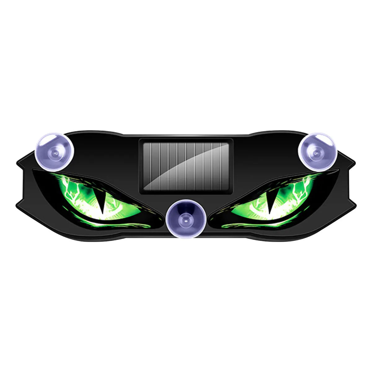 1pc Universal LED Car Demon Eye Light Solar-powered Flashing Warning Light Dynamic Decorative Lamp Safety Vehicle Signal Lights