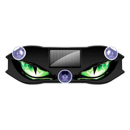 1pc Universal LED Car Demon Eye Light Solar-powered Flashing Warning Light Dynamic Decorative Lamp Safety Vehicle Signal Lights