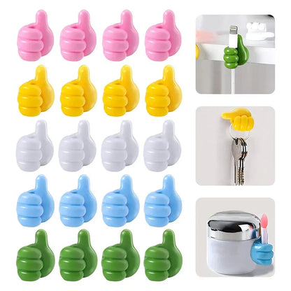 Hand-shaped Rubber Holder Car Glasses Cable Power Cord Charging Line Self Adhesive Mini Hook Storag Organizer Gadget Tool amagi