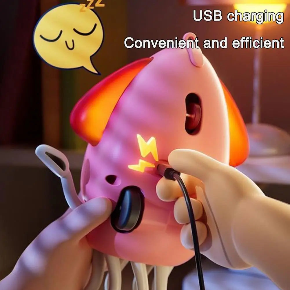 Dancing Squid Kids Electronic Pet Toys Interactive Development Toys Induction Lying Flat Squid With Light&Music Gifts Home Decor