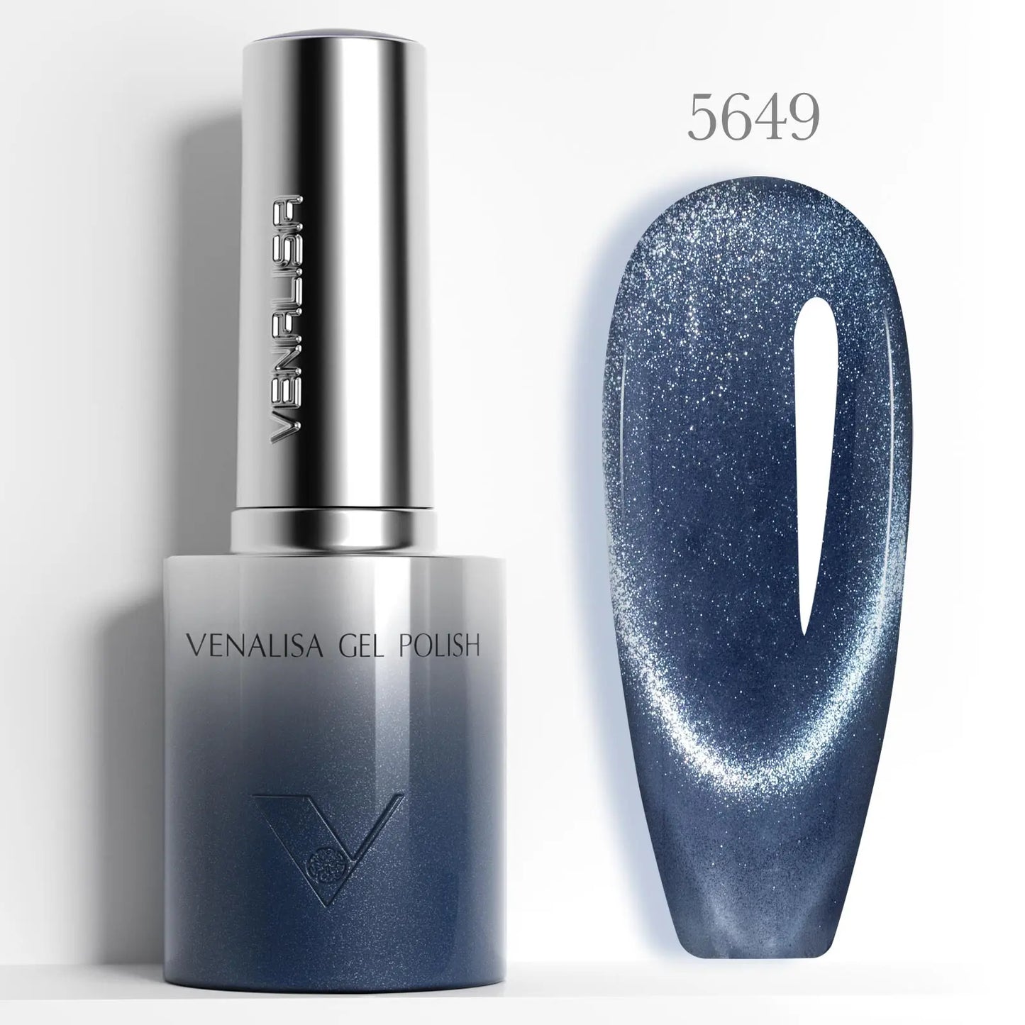 1pc Venalisa 10ml Nail Gel Polish Kit with Soft Texture Round Brush Hema/TPO Free Soak off Sparkle Cat Eye Lacquer Color Palett