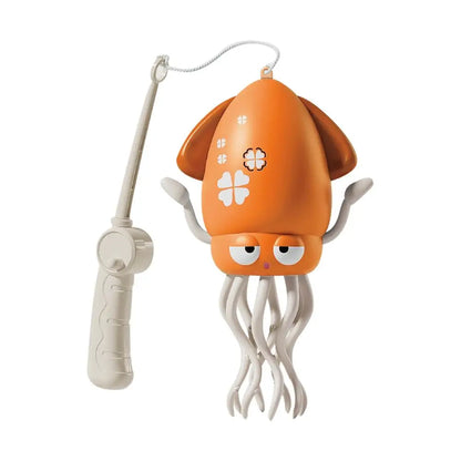 Dancing Squid Kids Electronic Pet Toys Interactive Development Toys Induction Lying Flat Squid With Light&Music Gifts Home Decor