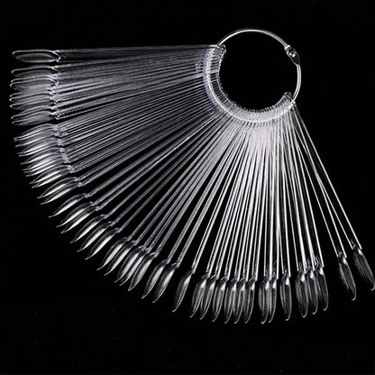 New 50PCS Nail Products Nail Fan Card Polish Card Nail PolishPractice Polish Color Plate MJSK01
