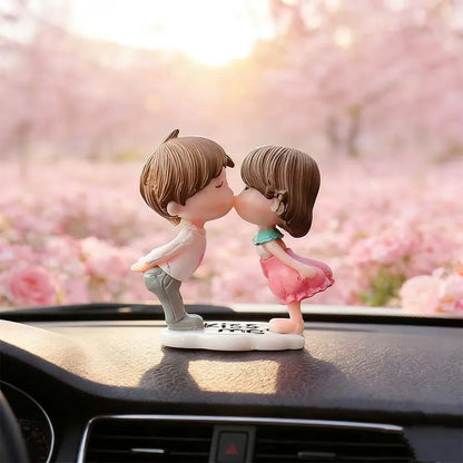 Cute Cartoon Couples Car Decoration Accessories Romantic Figurines Balloon Ornament Auto Interior Dashboard Accessories Gifts