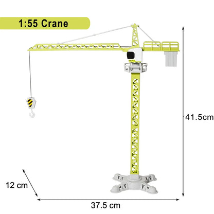 Engineering Diecast Toys for Boys Alloy+Plastic Tractor Excavator Backhoe Crane Bulldozer Kids Truck Children Vehicle Model Gift