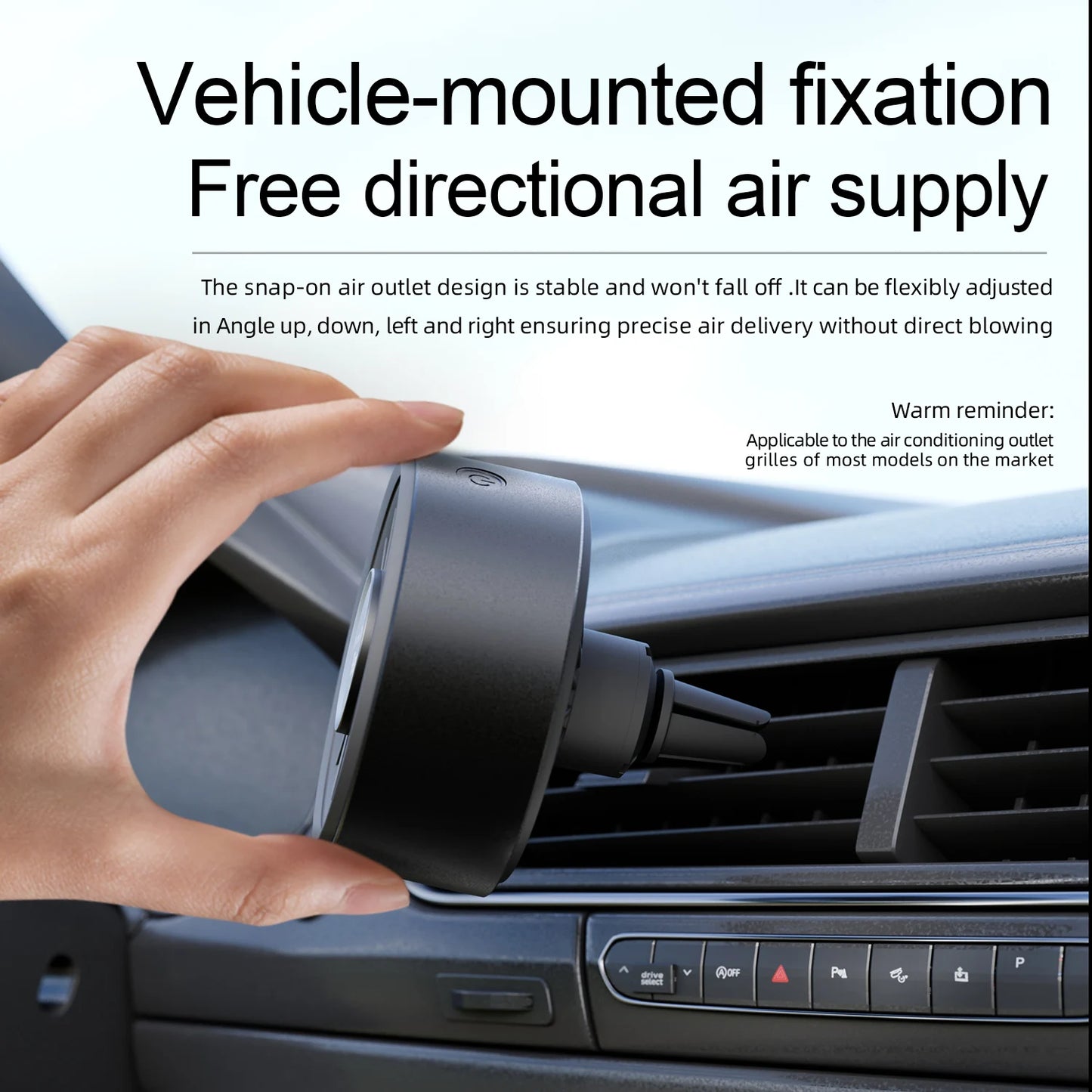 New Magnetic Car Fan Cool Colorful Lighting High Tepy-Cinterface Plug and Play When Connected to the Power Supply on the Vehicle