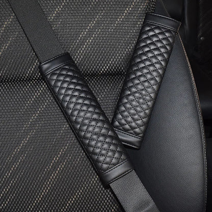 2Pcs Car Safety Seat Belt Cover Universal PU Leather Car Seat Belt Case Protector Shoulder Strap Pads Auto Interior Accessories