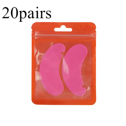 1 Pair Reusable Silicone Eyelash Pad Lash Extension Patches U-Shaped Design Eyelashes Lift Gel Eye Pads Beauty Makeup Tools