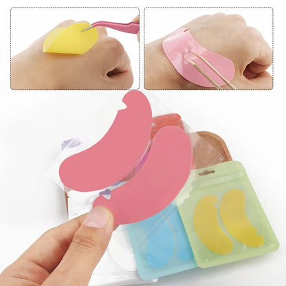1 Pair Reusable Silicone Eyelash Pad Lash Extension Patches U-Shaped Design Eyelashes Lift Gel Eye Pads Beauty Makeup Tools