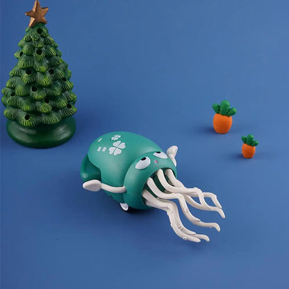 Dancing Squid Kids Electronic Pet Toys Interactive Development Toys Induction Lying Flat Squid With Light&Music Gifts Home Decor