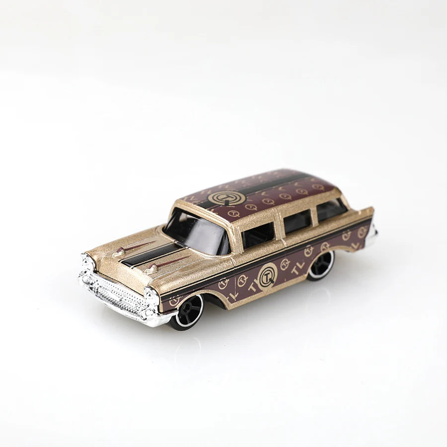(Boxed) 1/64 Antique/Retro Style Mini Diecast Car Set, 6 Pieces, Die Cast Metal, Boy's Toy, Sliding Model, No Pullback.