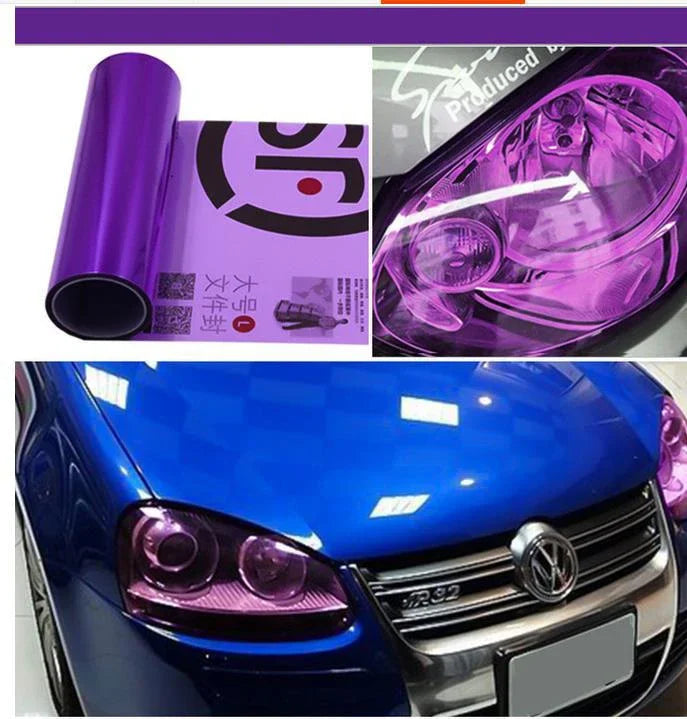 Car Headlight Taillight Protective Film Tint Vinyl Film Auto Lamp Film Sticker Sheet Color-Changing Smoke Matt Rear Fog Stickers