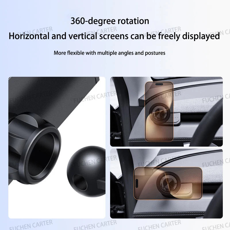 For Tesla Model 3 Y YL Highland Juniper 2026 Strong Magnetic adjustable Car Phone Bracket Vibration Proof Holder Car Accessories