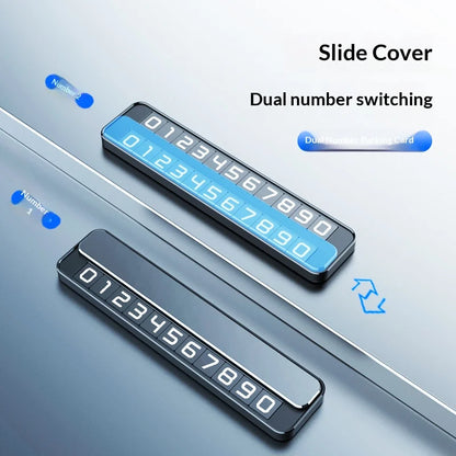 New Double-number Temporary Parking Sign Car Moving Number Plate Creative Hidden Temporary Parking Sign, Car Decoration