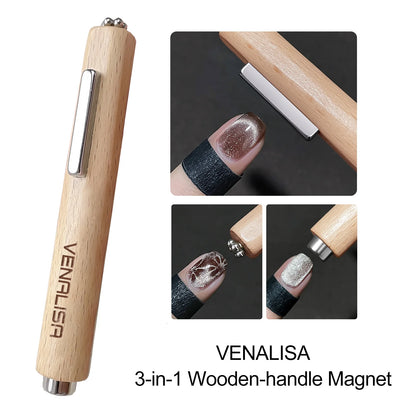 1pc Venalisa 10ml Nail Gel Polish Kit with Soft Texture Round Brush Hema/TPO Free Soak off Sparkle Cat Eye Lacquer Color Palett