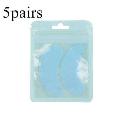 1 Pair Reusable Silicone Eyelash Pad Lash Extension Patches U-Shaped Design Eyelashes Lift Gel Eye Pads Beauty Makeup Tools