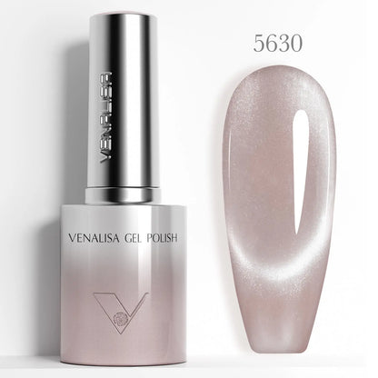 1pc Venalisa 10ml Nail Gel Polish Kit with Soft Texture Round Brush Hema/TPO Free Soak off Sparkle Cat Eye Lacquer Color Palett