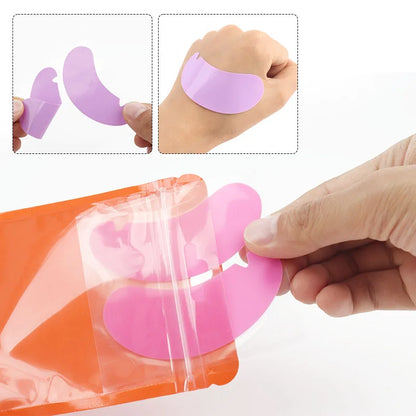 1 Pair Reusable Silicone Eyelash Pad Lash Extension Patches U-Shaped Design Eyelashes Lift Gel Eye Pads Beauty Makeup Tools