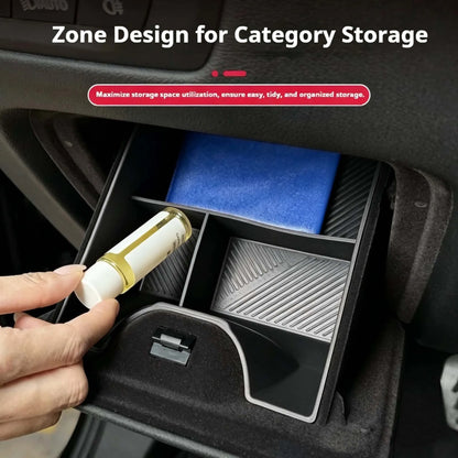Car Under Driver Storage Box Silicone Driver Storage Box Organizer Tray For BMW X5 G05 2019-2026 Interior Accessories