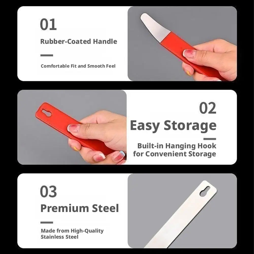 Car Trim Removal Tool Stainless Steel Pry Board For Door Panel Audio Radio Fastener Remover Automotive Repair Parts 1Pcs