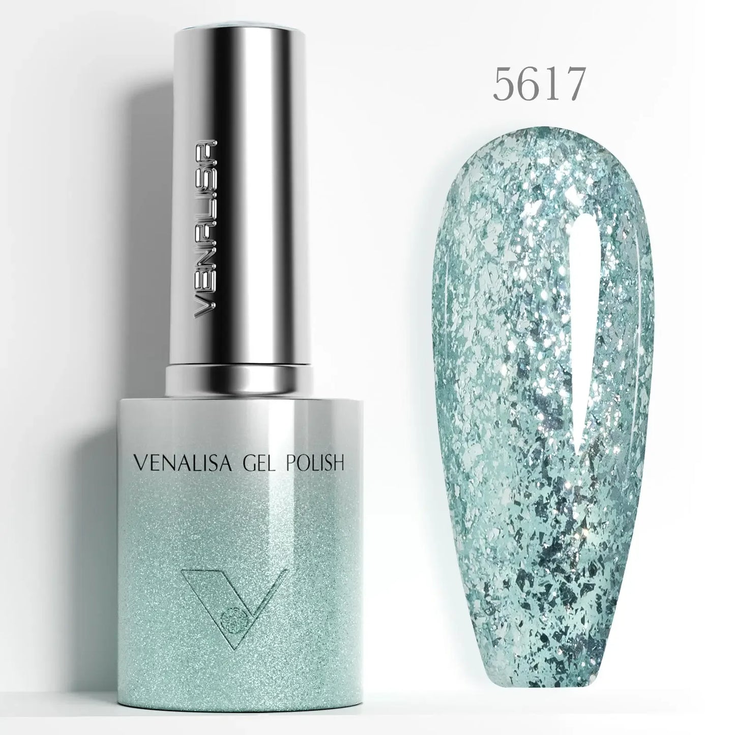 1pc Venalisa 10ml Nail Gel Polish Kit with Soft Texture Round Brush Hema/TPO Free Soak off Sparkle Cat Eye Lacquer Color Palett