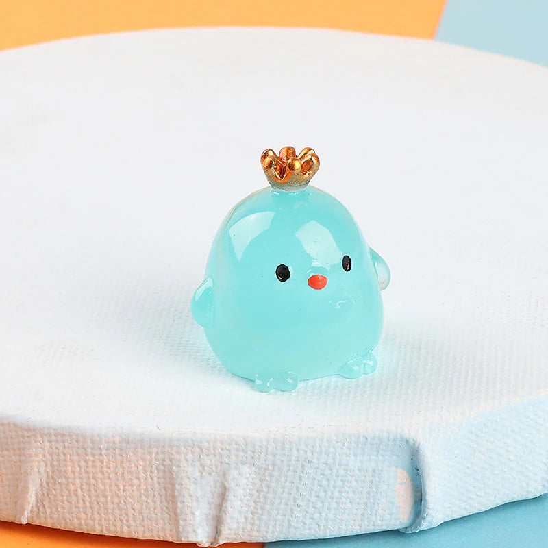 Cute Luminous Chicks Car Ornaments Creative Car Interior Toys Decorations Mini Chicken Decor Ornament Accessories