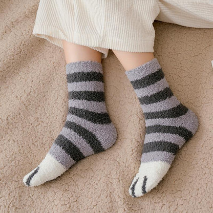 🔥Hot sale in autumn and winter🔥-Cute warm cat scratching socks