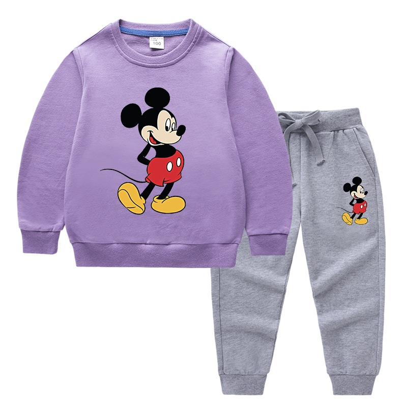 2020 Children's Autumn And Winter Cartoon Sweater Sets Printing C