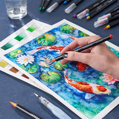🤔The first step to make your child a good painter👉🏼Having this Real Brush Pens - 🔥BUY MORE SAVE MORE NOW🔥