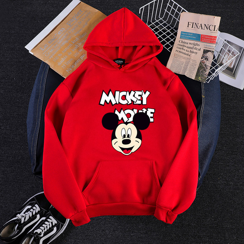 2020 New Autumn And Winter Plus Size Long Sleeve Printed Hoodie B With Pocket