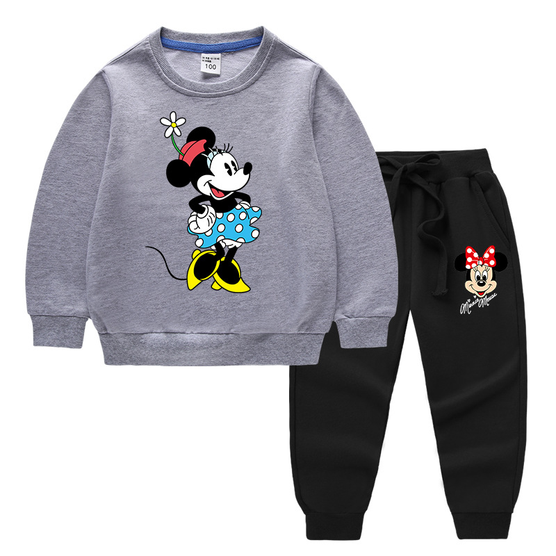 2020 Children's Autumn And Winter Cartoon Sweater Sets Printing B