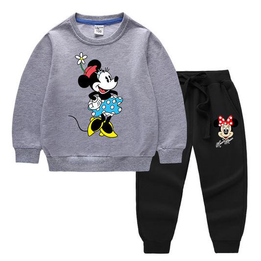 2020 Children's Autumn And Winter Cartoon Sweater Sets Printing B