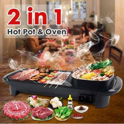 Electric Barbecue Stove Indoor Hot Pot Directly Pay One