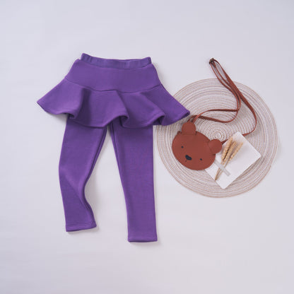 🔥Fall Winter Hot Sales Kid's Skirt🔥-Sabrina Plush Skirt Leggings🔥