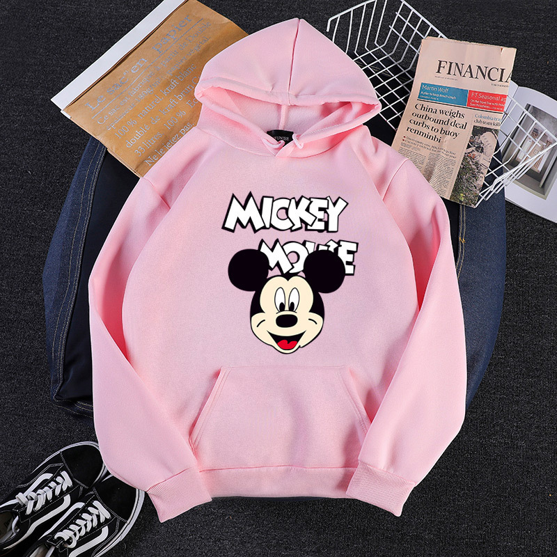 2020 New Autumn And Winter Plus Size Long Sleeve Printed Hoodie B With Pocket