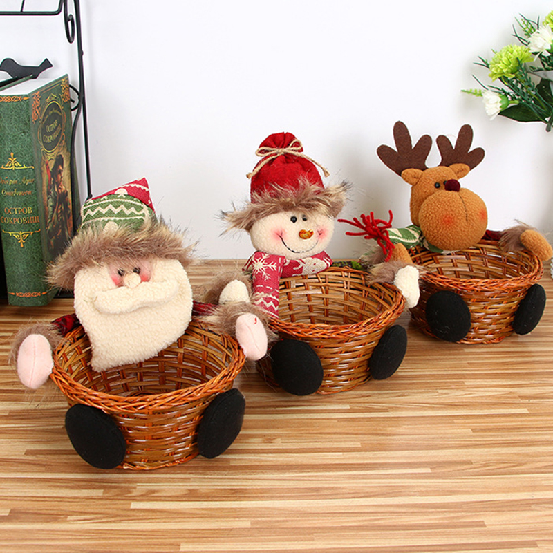 🌟Christmas Hot Sales🌟2020 Dated New Christmas Candy Storage Basket Decoration