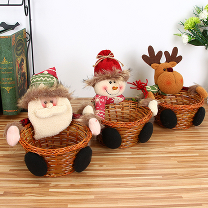 🌟Christmas Hot Sales🌟2020 Dated New Christmas Candy Storage Basket Decoration