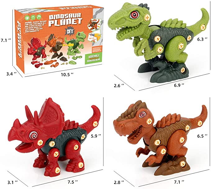 🌟Christmas Hot Sales🌟Best Gifts for Kids🎁BOBXIN Take Apart DIY Dinosaur Toys