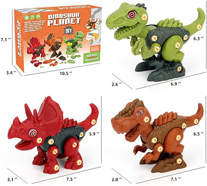 🌟Christmas Hot Sales🌟Best Gifts for Kids🎁BOBXIN Take Apart DIY Dinosaur Toys