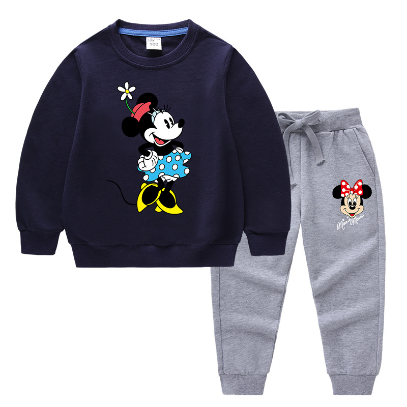 2020 Children's Autumn And Winter Cartoon Sweater Sets Printing B