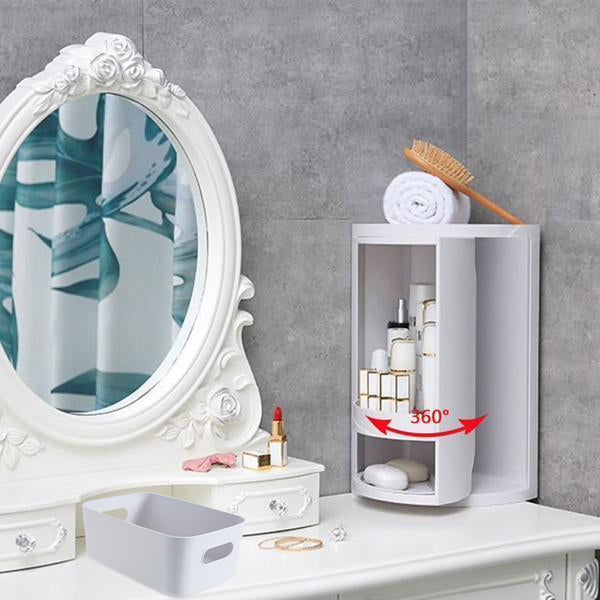 🌟Christmas Limited Hot Sale🌟-Rotating Bathroom&Kitchen Storage Rack
