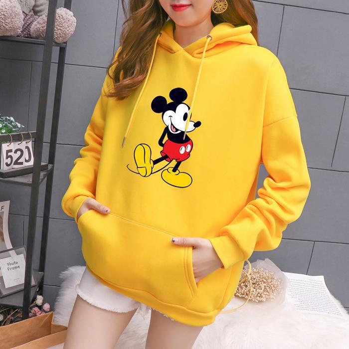 2020 New Autumn And Winter Plus Size Long Sleeve Printed Hoodie A With Pocket